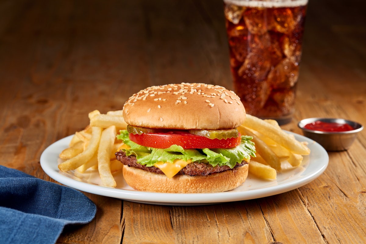 Order Cheeseburger Combo food online from Huddle House store, Cairo on bringmethat.com
