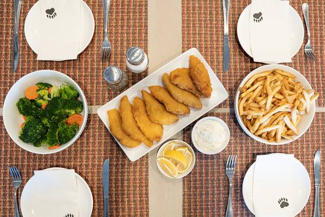 Order Fish & Chips Family Meal food online from Black Bear Diner store, League City on bringmethat.com