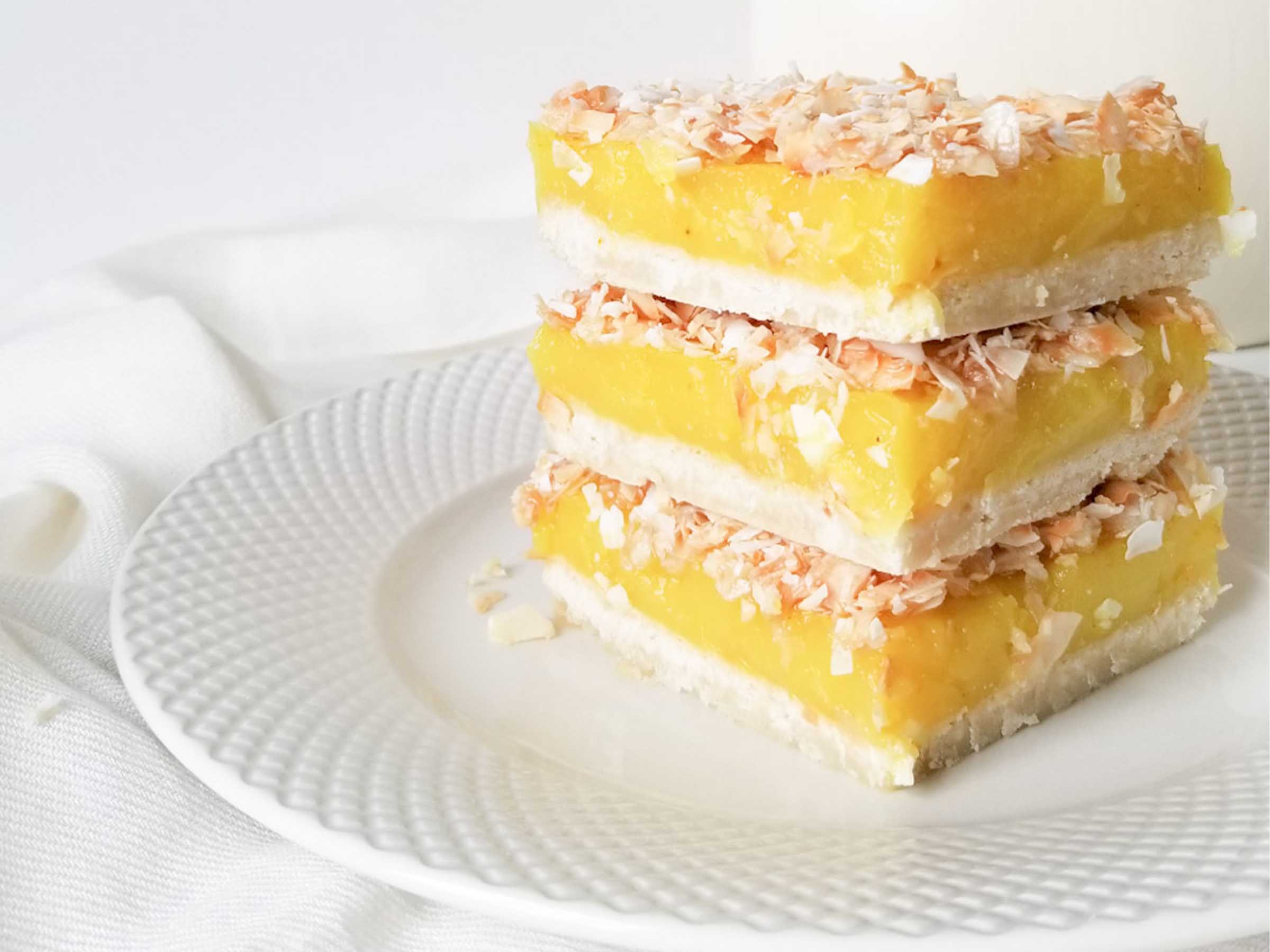 Order Toasted Coconut Tangy Lemon Bar food online from Vegan 15 store, Egg Harbor Township on bringmethat.com