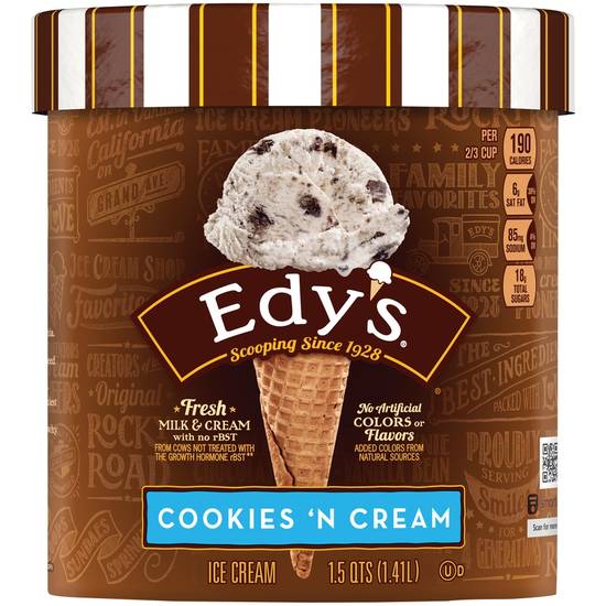 Order Dreyer's/Edys Grand Cookies 'N Cream Ice Cream, 48 OZ food online from Cvs store, PHOENIX on bringmethat.com