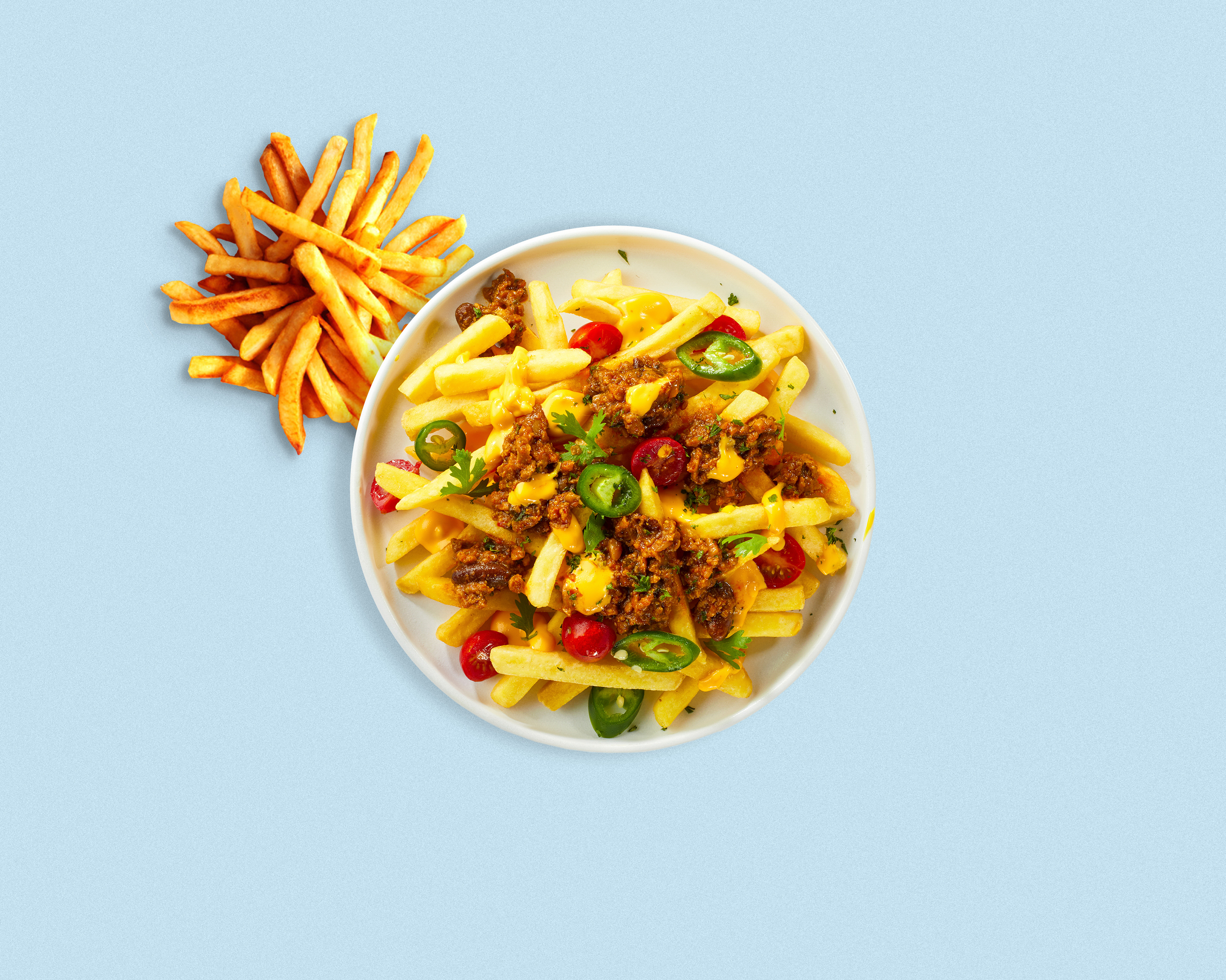 Order Chili With Me Fries  food online from The Dashing Hen store, Warren on bringmethat.com