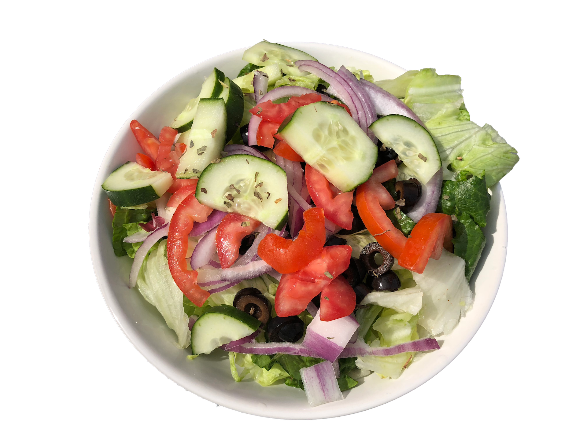 Order Garden Salad food online from Stars & Stripes Pizza store, Oklahoma City on bringmethat.com