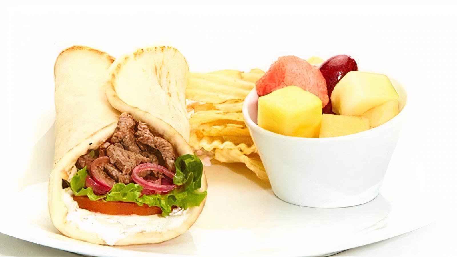 Order Grilled Beef Tender Gyro food online from Taziki Cafe store, Tuscaloosa on bringmethat.com