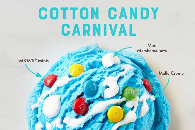 Order COTTON CANDY CARNIVAL food online from Marble Slab Creamery store, Metairie on bringmethat.com