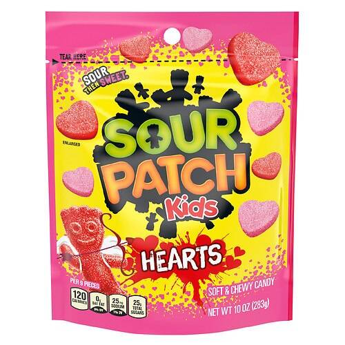 Order Sour Patch Valentine's Hearts Bag - 10.0 oz food online from Walgreens store, Walkertown on bringmethat.com