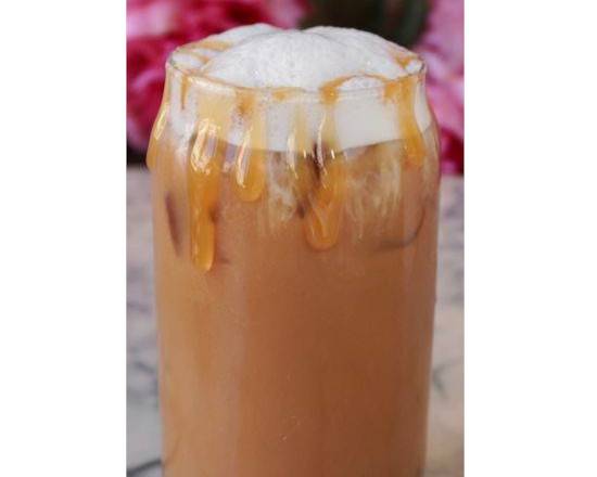 Order Caramel Macchiato  food online from Cafe Sheera Beverly Hills store, Beverly Hills on bringmethat.com