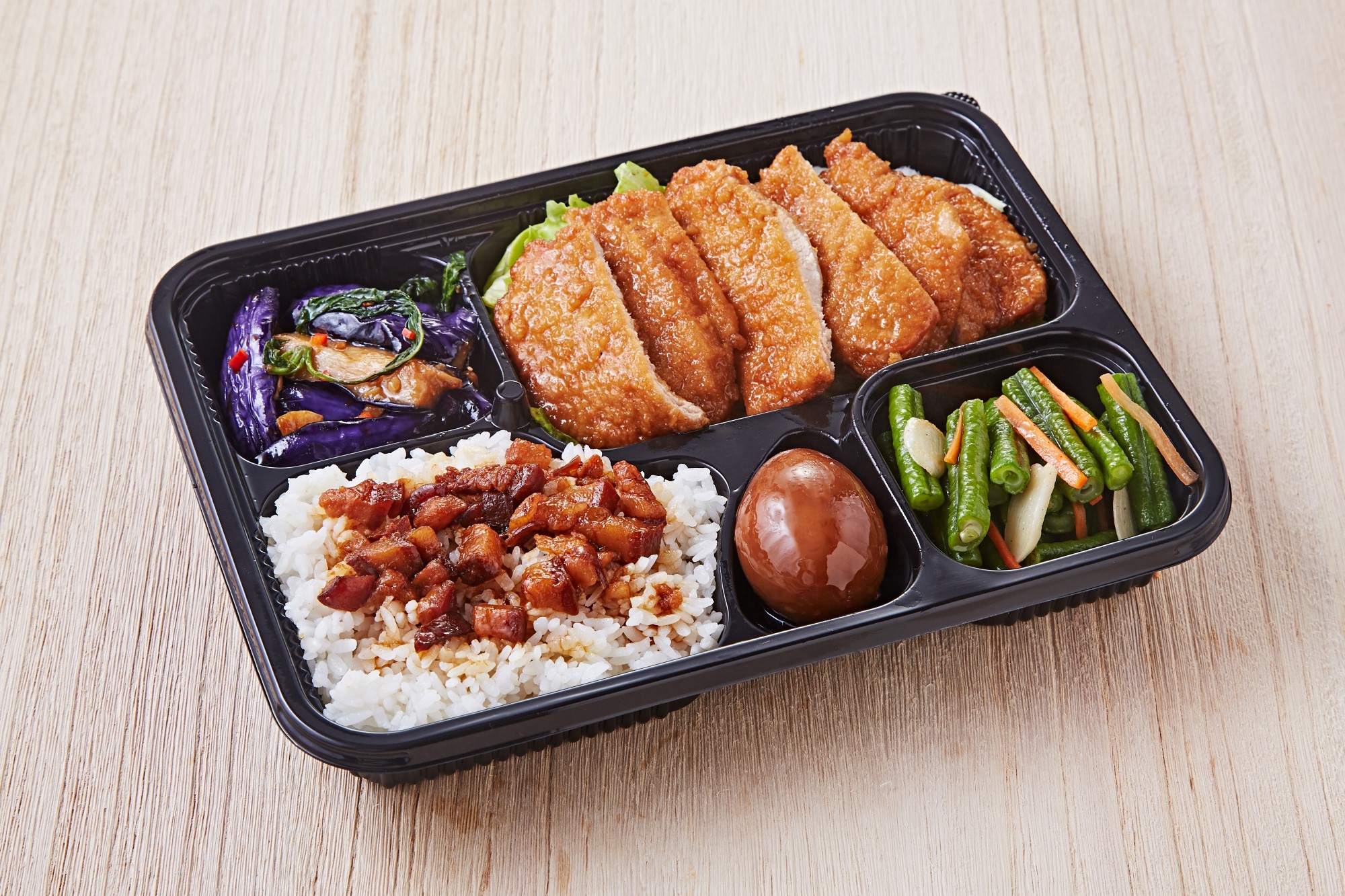 Order #R6 Braised Pork Chop Bento (Boneless)  food online from O2 Valley store, Cupertino on bringmethat.com