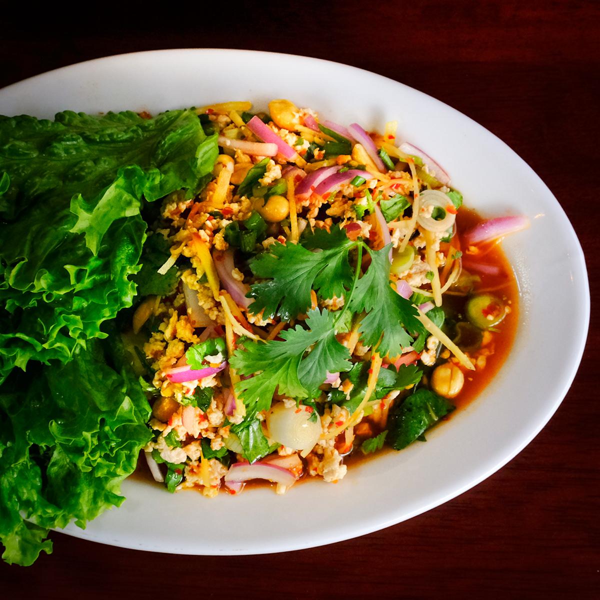Order C32. Naem Sod Salad food online from Manee Thai store, Chicago on bringmethat.com