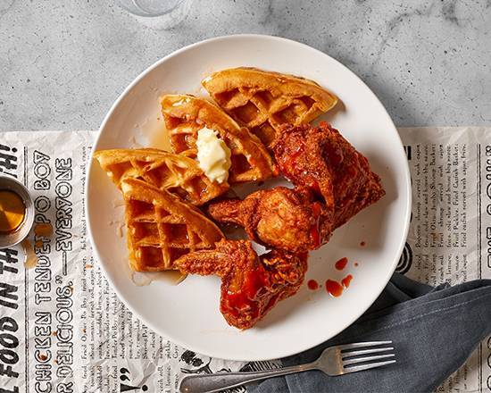 Order Fried Chicken and Waffles food online from Deviled Soul Food store, Savannah on bringmethat.com