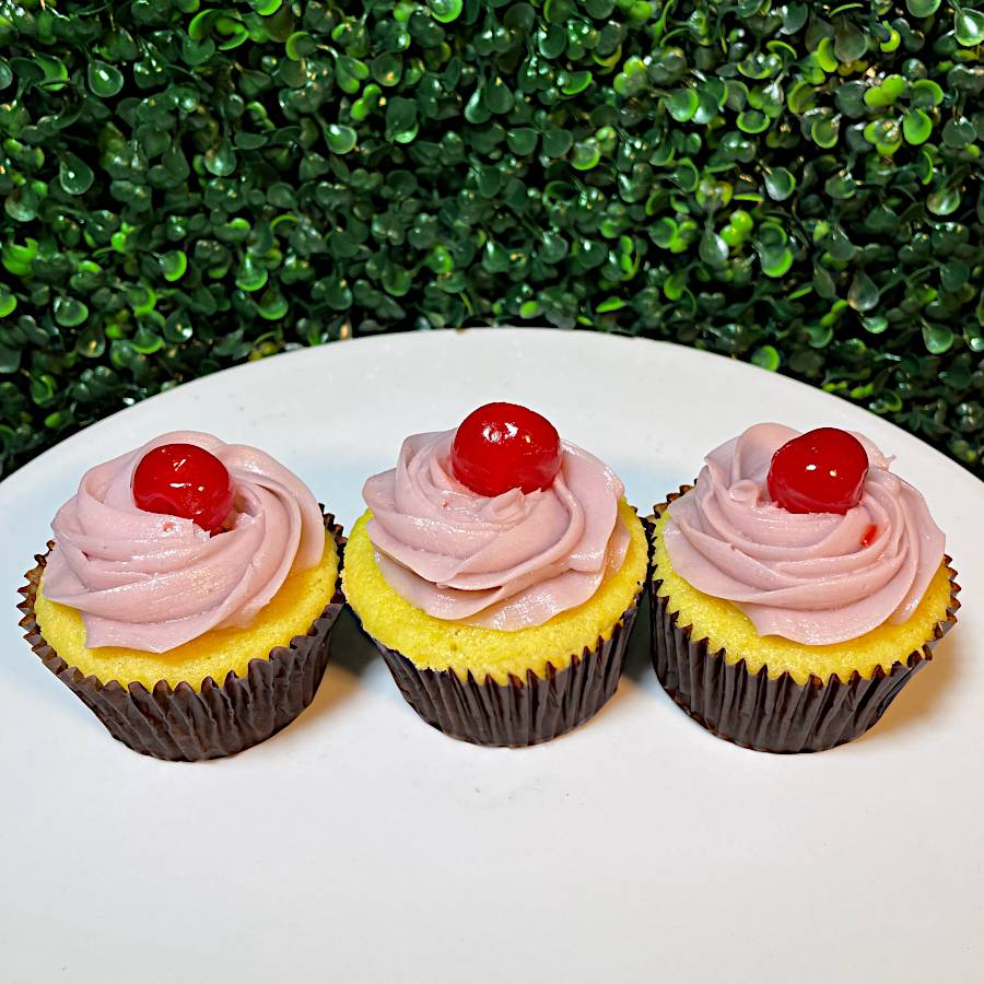 Order Lemon Raspberry Cupcake food online from Big Sugar Bakeshop - DTLA store, Los Angeles on bringmethat.com