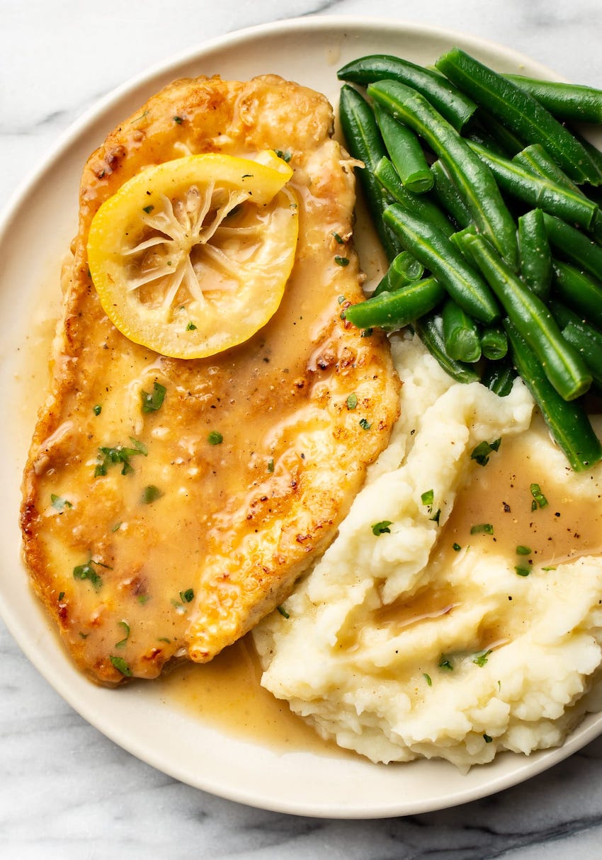 Order Chicken Francese Dinner food online from Silver Spoon Diner store, Queens on bringmethat.com