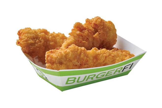 Order 3 FI'ED CHICKEN TENDERS food online from BurgerFi Oxon Hill-National Harbor store, Oxon Hill on bringmethat.com