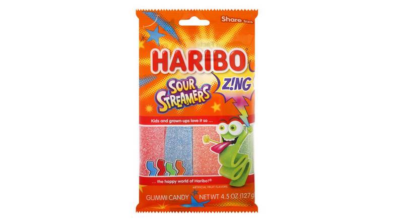 Order Haribo Sour Streamers Gummi Candy 4.5 Oz food online from Valero Food Mart store, Murrayville on bringmethat.com