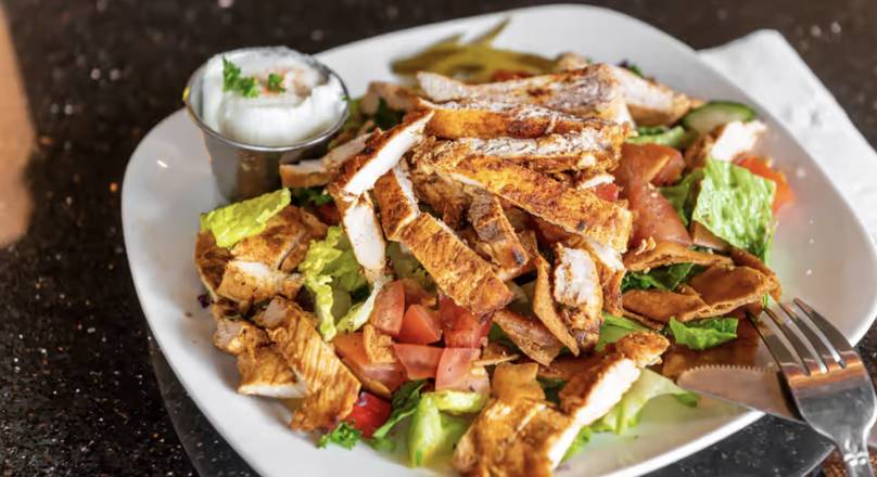 Order Fattoush Salad food online from Beirock Wraps store, Garden City on bringmethat.com