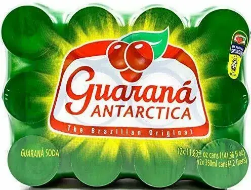 Order Guaraná Antarctica  Brazilian soda 12 Pack 12oz can food online from Sousa Wines & Liquors store, Mountain View on bringmethat.com