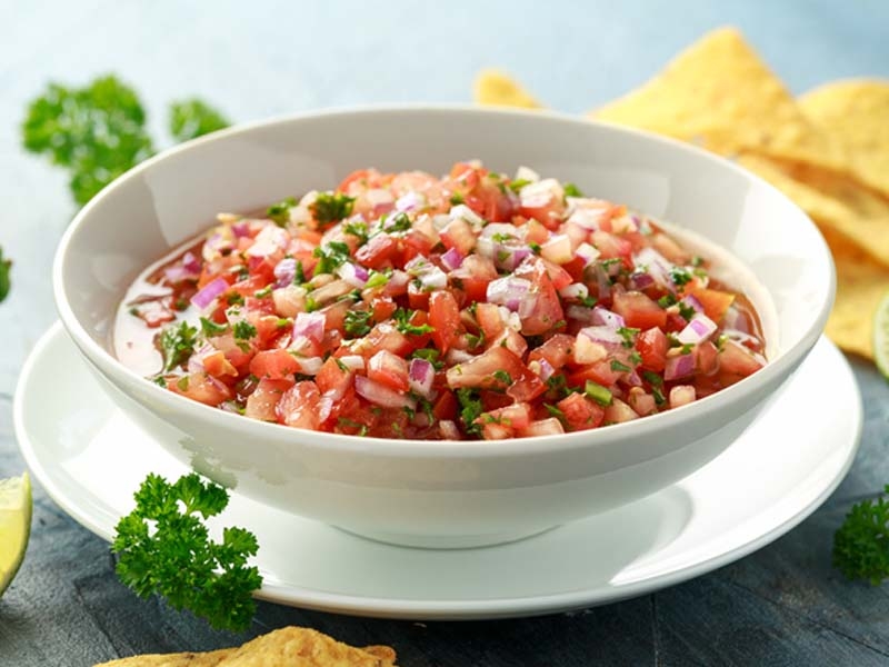 Order Tomato Salsa (1/2 pint) food online from Aux Delices store, Darien on bringmethat.com