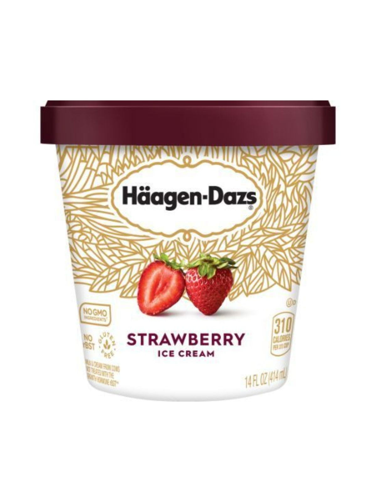 Order Haagen Dazs Strawberry Ice Cream (14 oz) food online from Stock-Up Mart store, Minneapolis on bringmethat.com