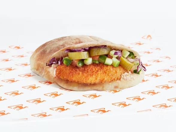 Order Crispy Chicken Pita food online from Naf Naf Grill store, Oakbrook Terrace on bringmethat.com