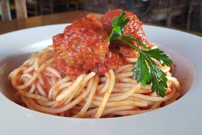 Order Spaghetti with Meatballs food online from Vero Italian Kitchen store, Conroe on bringmethat.com