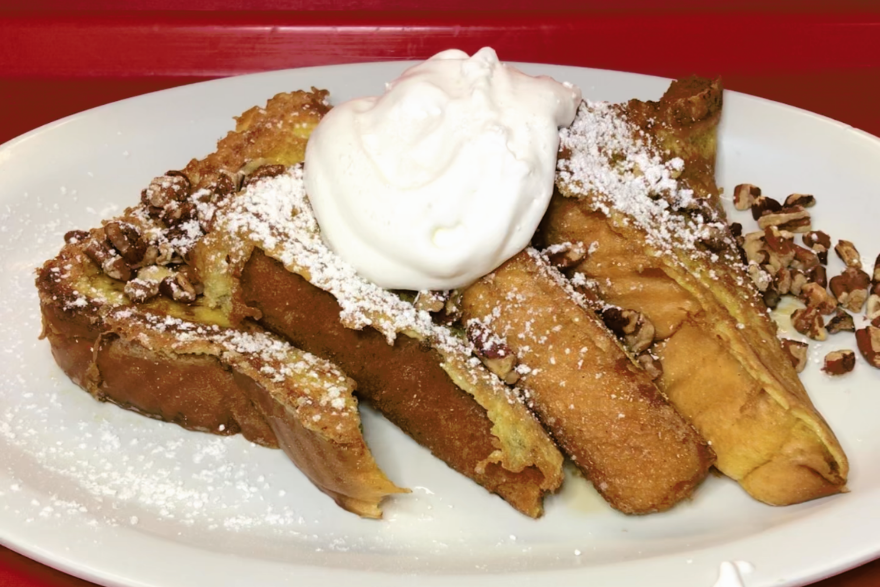 Order Maple Pecan French Toast food online from Eat At Rudy store, Los Angeles on bringmethat.com