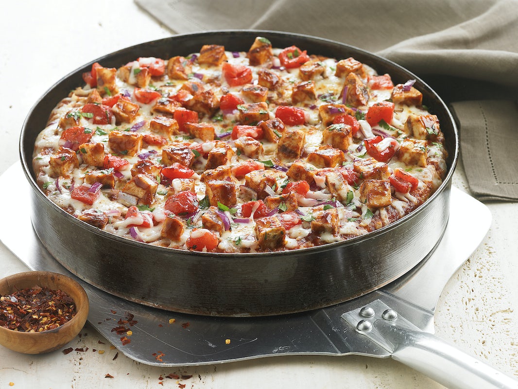 Order Barbeque Chicken Pizza - Mini food online from Bj Restaurant & Brewhouse store, Columbus on bringmethat.com