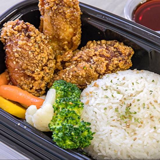 Order Honey Chicken Wings Over Rice food online from T4 store, Sacramento on bringmethat.com
