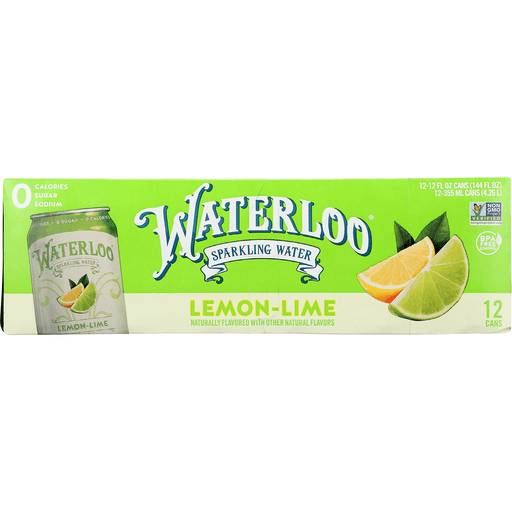Order Waterloo Lemon Lime Sparkling Water  (12PK 12 OZ) 136809 food online from BevMo! store, Milpitas on bringmethat.com