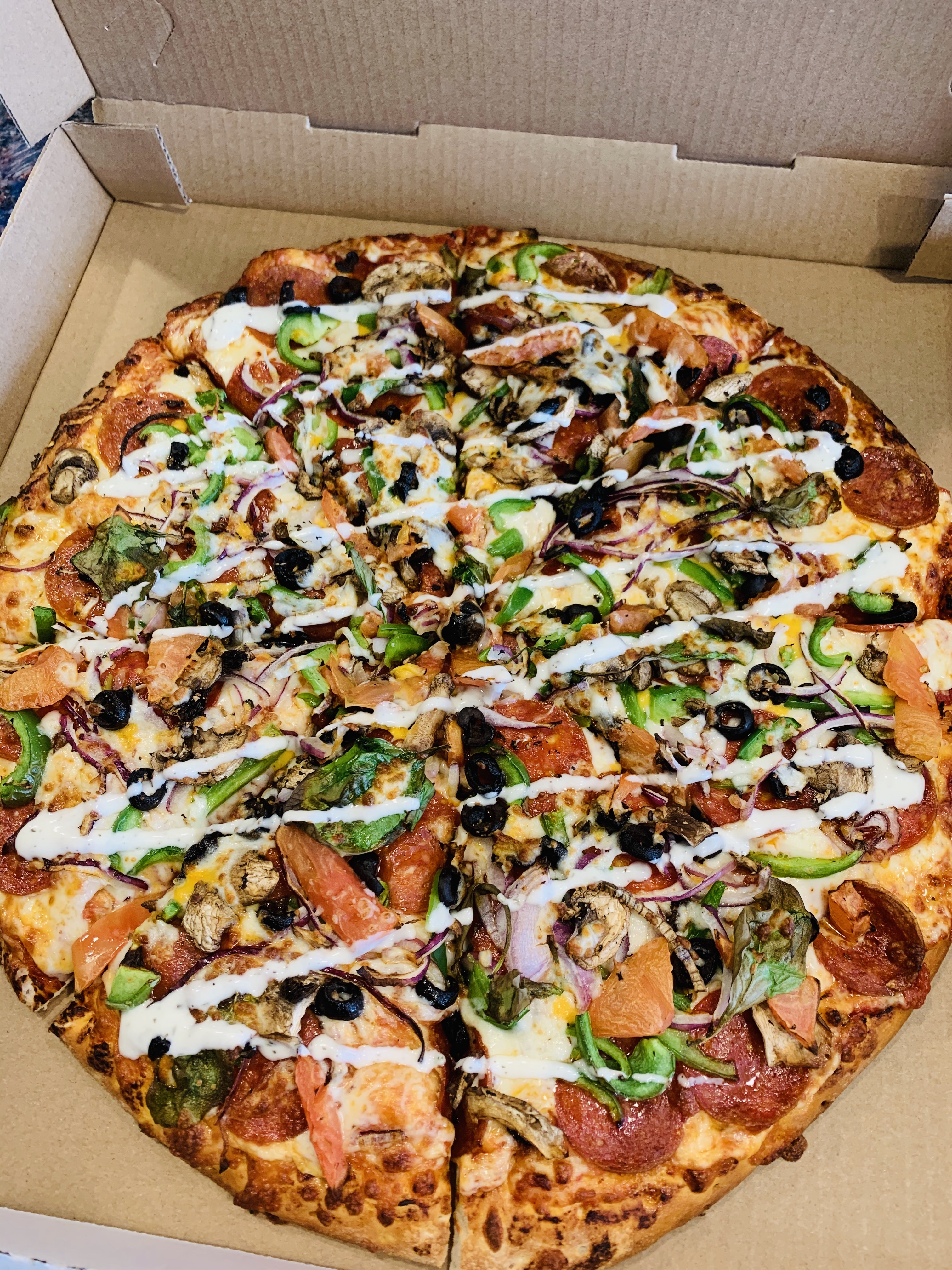 Order Create Your Own Pizza food online from New York Pizza & Grill store, Dinuba on bringmethat.com