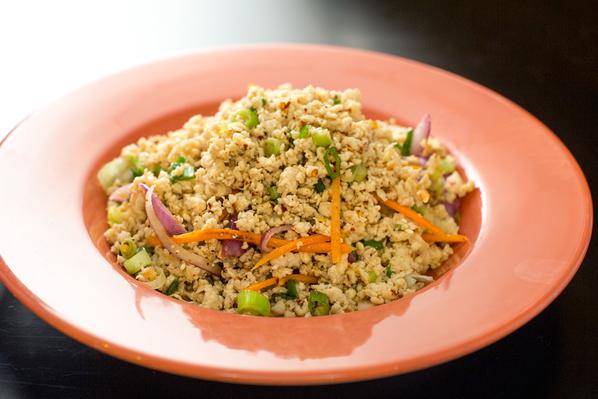Order Larb Gai Salad food online from At Nine Restaurant & Bar store, New York on bringmethat.com