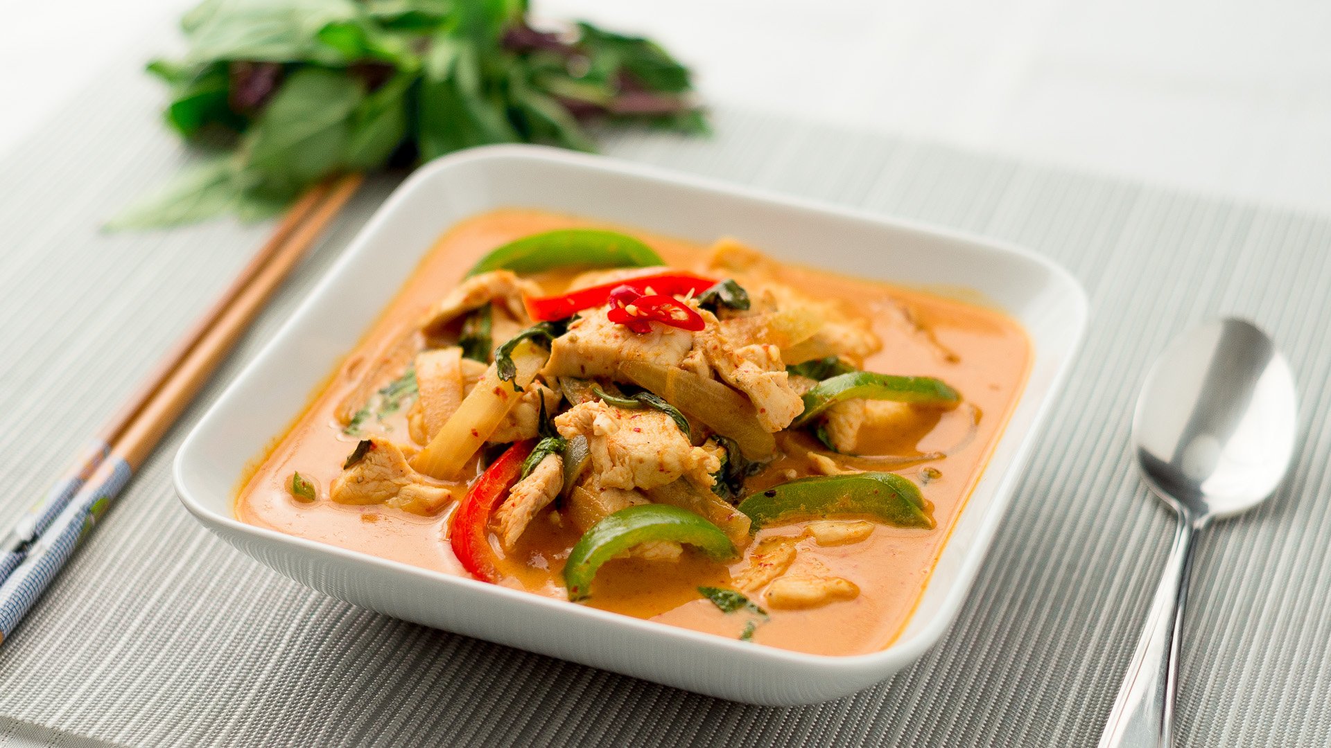 Order "NEW"  Red Curry (hot) --Chicken food online from China Wok store, Westchester on bringmethat.com