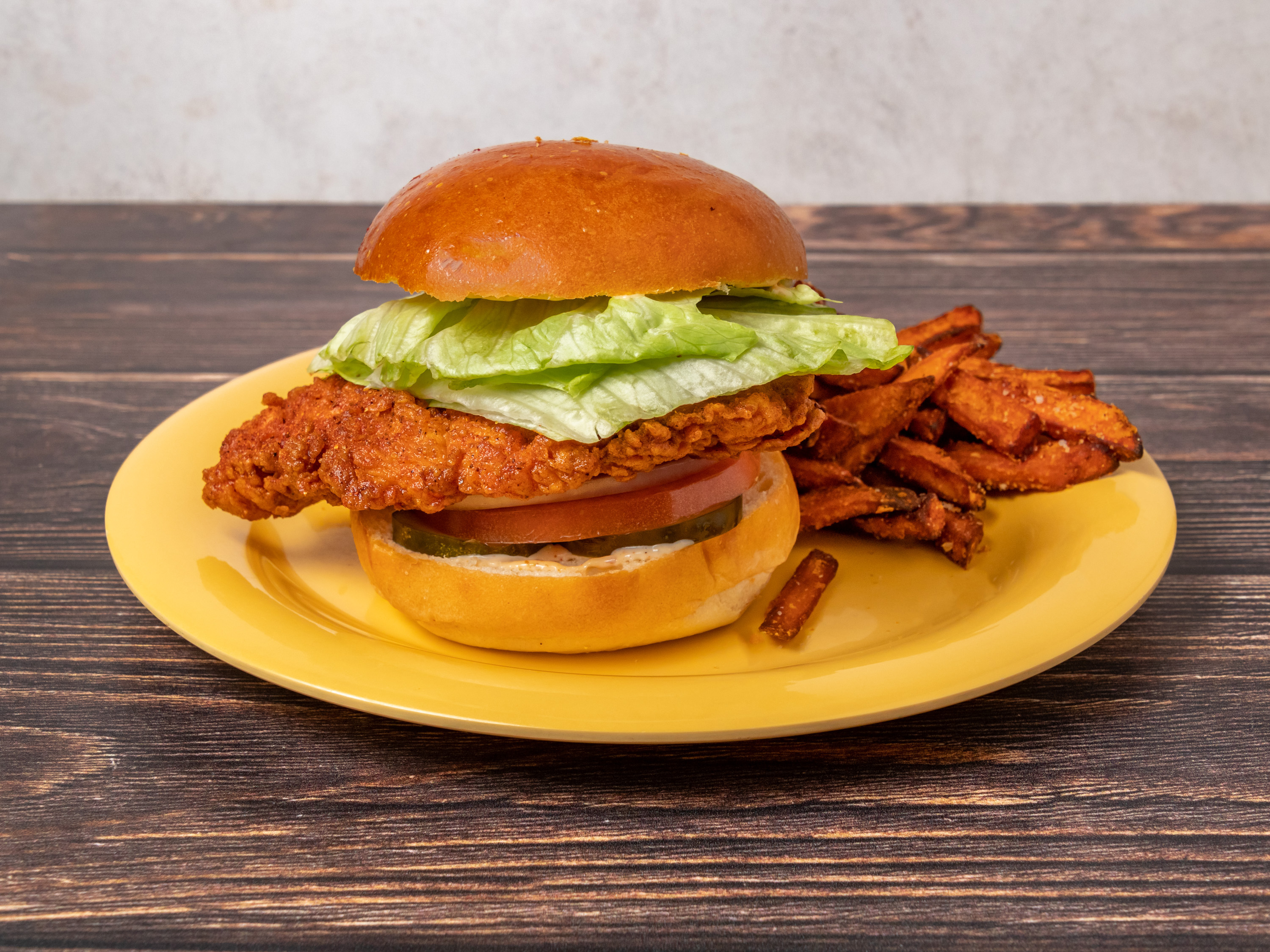 Order Spicy Charleston Chicken Sandwich food online from The Fickle Pickle store, Roswell on bringmethat.com