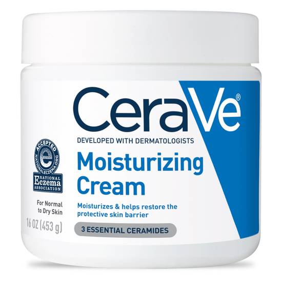 Order CeraVe Moisturizing Cream, Body and Face Moisturizer, 16 OZ food online from CVS store, SPRING VALLEY on bringmethat.com