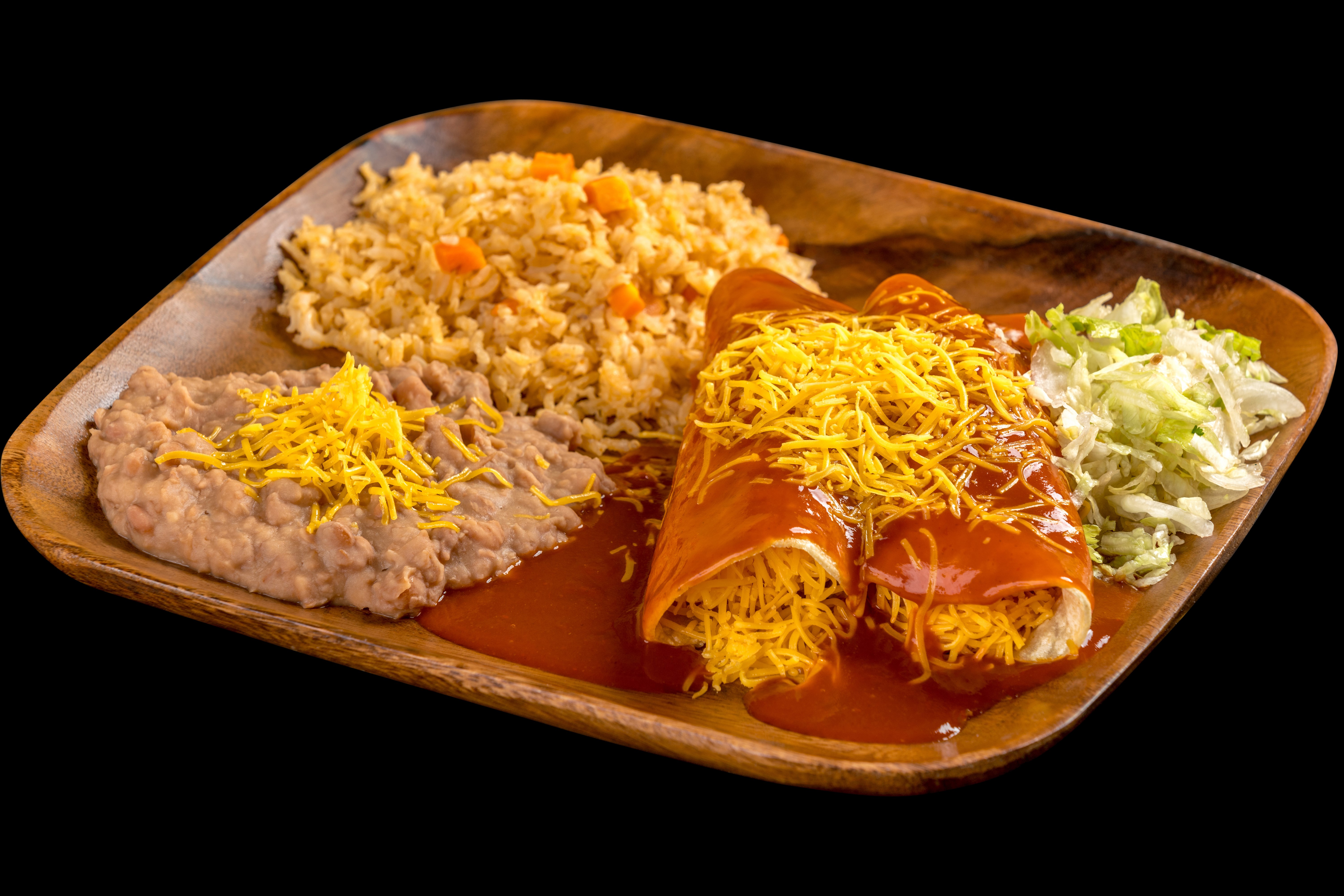 Order #5 Two Enchiladas Combo Plate food online from Filiberto Mexican Food store, Mesa on bringmethat.com