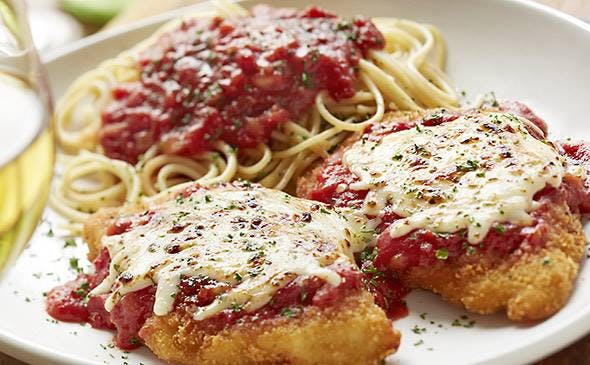 Order Chicken Parmigiana - Entree food online from Brothers Pizza store, Princeton Junction on bringmethat.com