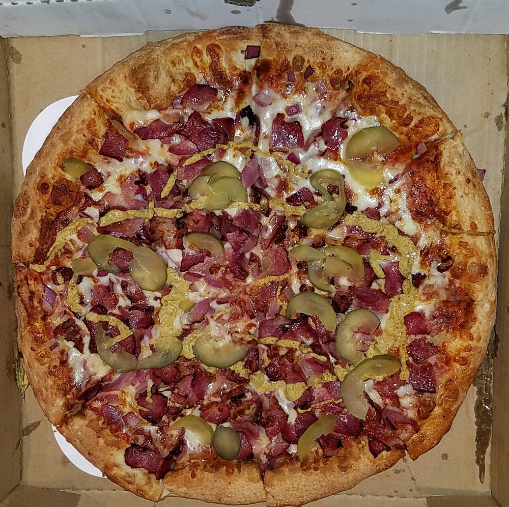Order Large Pastrami Pizza food online from Pizza Time store, Downey on bringmethat.com