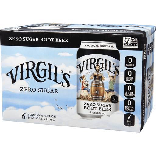 Order Virgil's Zero Sugar Root Beer (6PKC 12OZ) 123071 food online from BevMo! store, Greenbrae on bringmethat.com