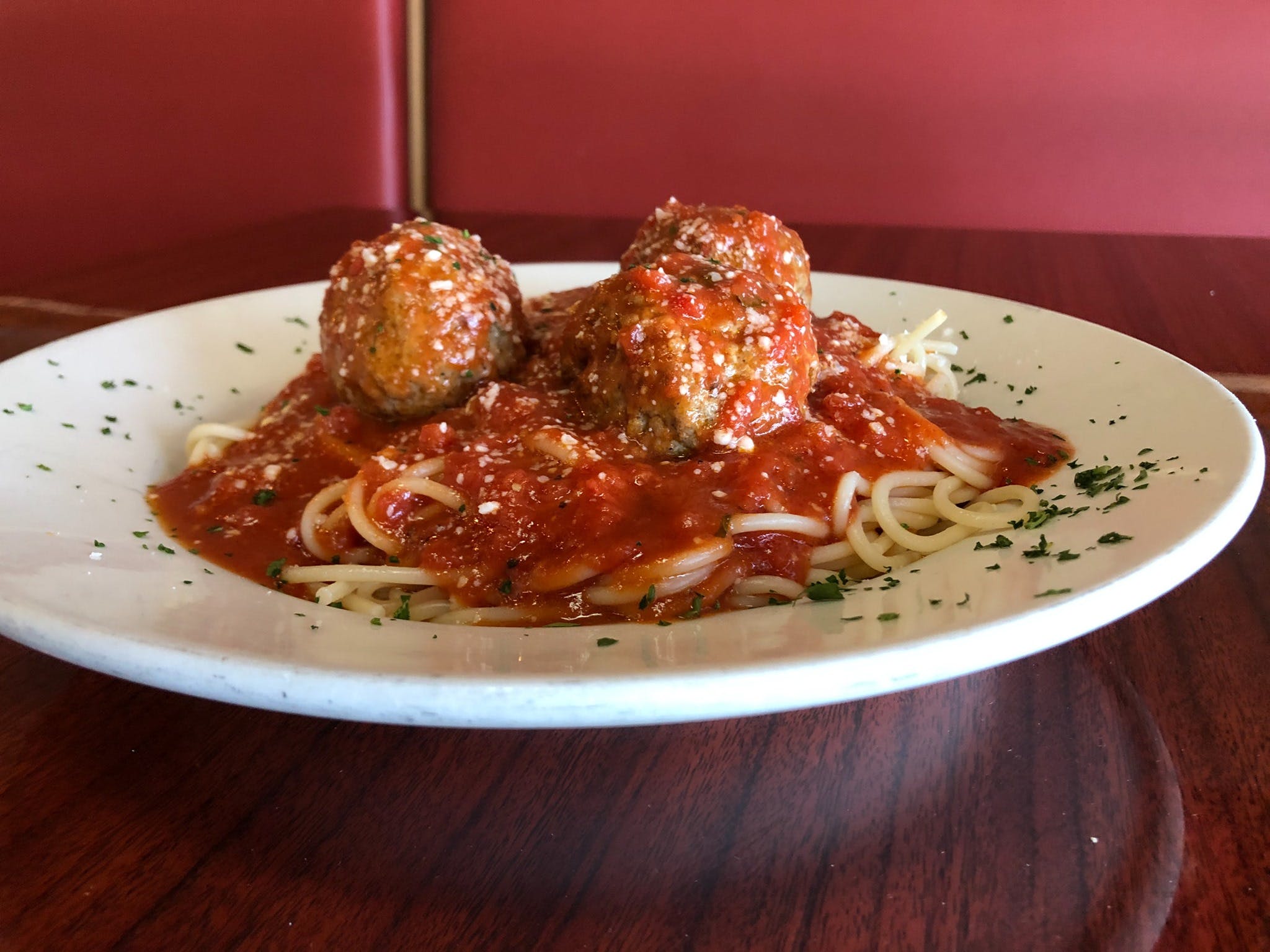 Order Pasta with Meatball - Pasta food online from Amigos Restaurant & Pizza store, Cheltenham on bringmethat.com