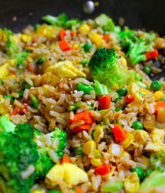 Order 501. Vegetable Fried Rice food online from China Kitchen store, Anaheim on bringmethat.com