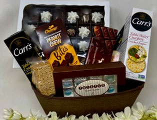 Order Deluxe condolence chocolate basket food online from Twisted Gourmet Chocolates store, Passaic on bringmethat.com