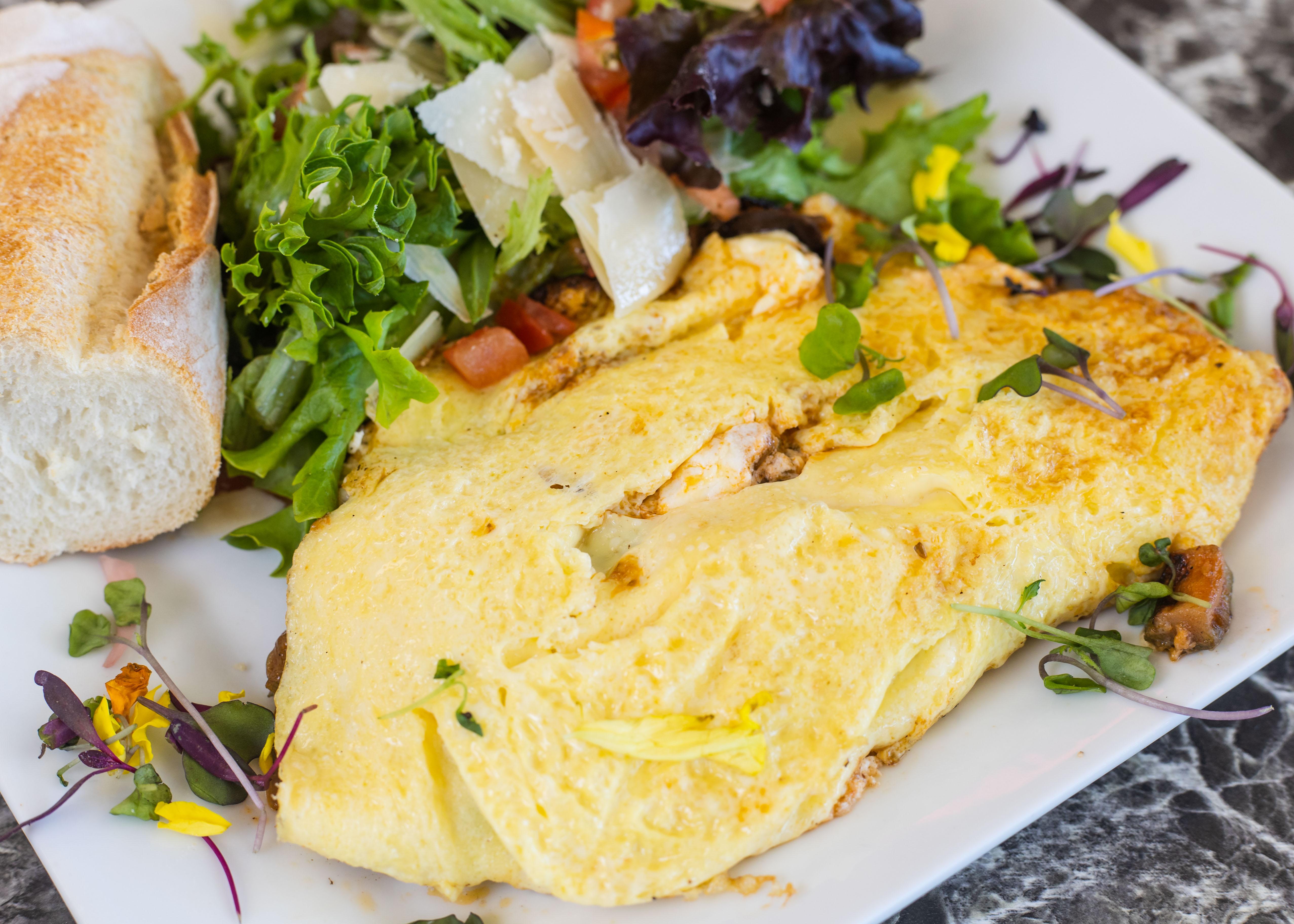 Order Ratatouille & Goat Cheese Omelette food online from Rendez Vous store, Corona Del Mar on bringmethat.com