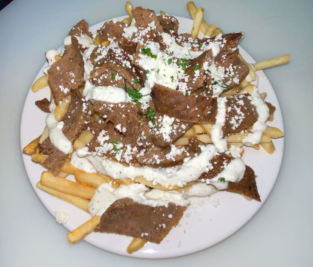 Order Lamb&beef Gyro Fries food online from Mint & Olives store, Seattle on bringmethat.com