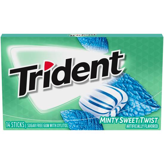 Order Trident Minty Sweet Twist Gum - Sugar Free, 14 ct food online from Rite Aid store, Eugene on bringmethat.com