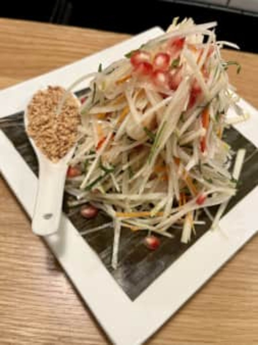Order Shrimp & Green Papaya, Herb Salad food online from China Live store, San Francisco on bringmethat.com