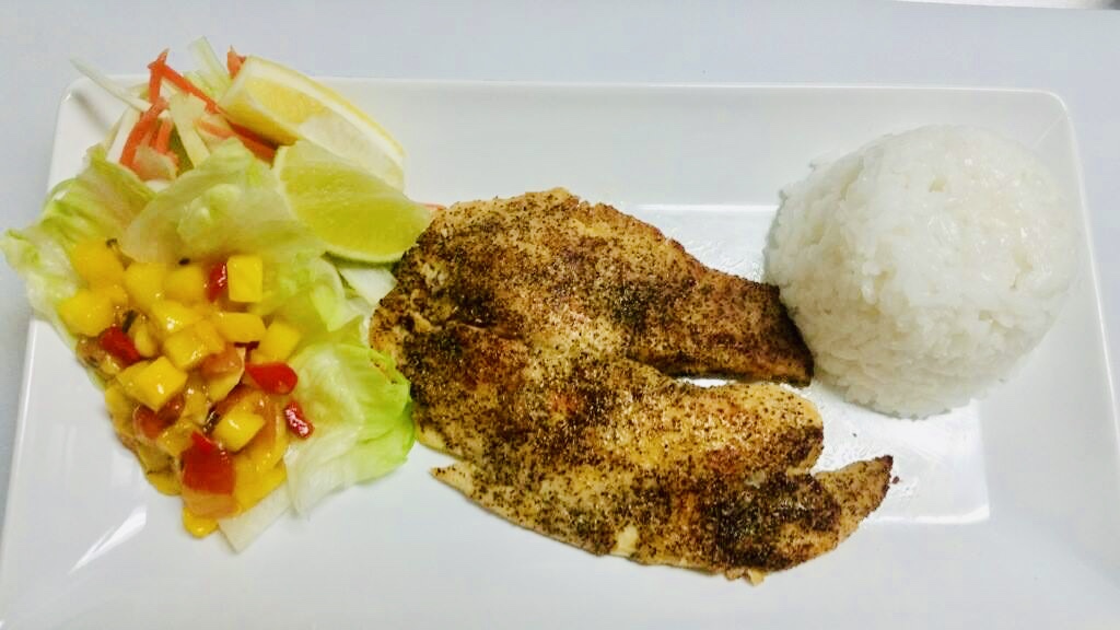 Order Seared Cajun Tilapia food online from Taste Of The Cribbean store, Albuquerque on bringmethat.com