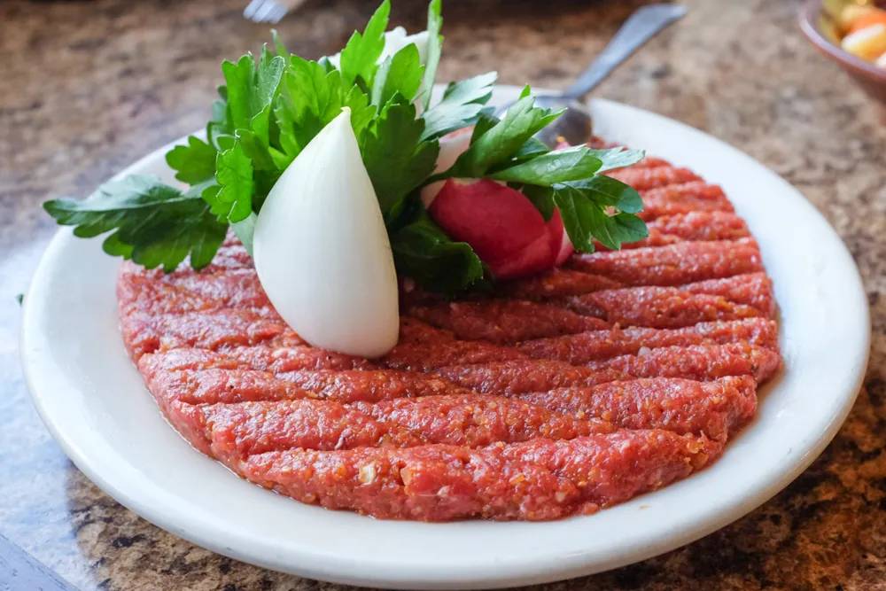Order Kebbeh Nayeh food online from Marats Restaurant store, Fresno on bringmethat.com