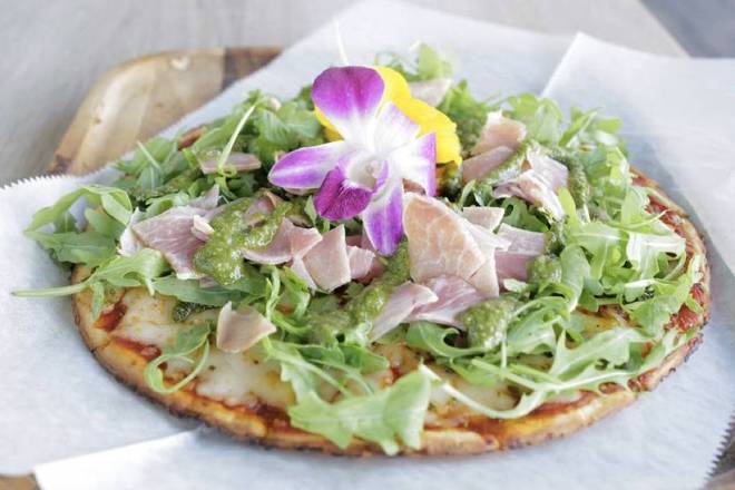Order Michaelangelo Pizza food online from Dlite Bistro & Bakery store, Key Biscayne on bringmethat.com