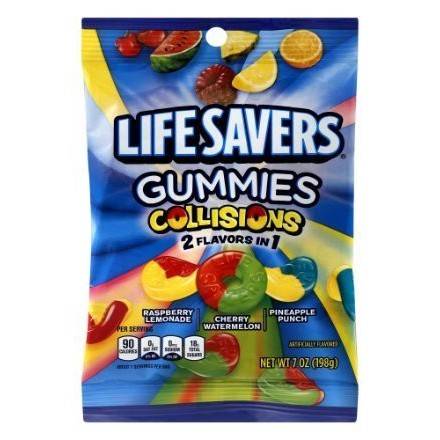 Order Life Savers Gummies Collisions (7 oz) food online from 7-Eleven By Reef store, Marietta on bringmethat.com