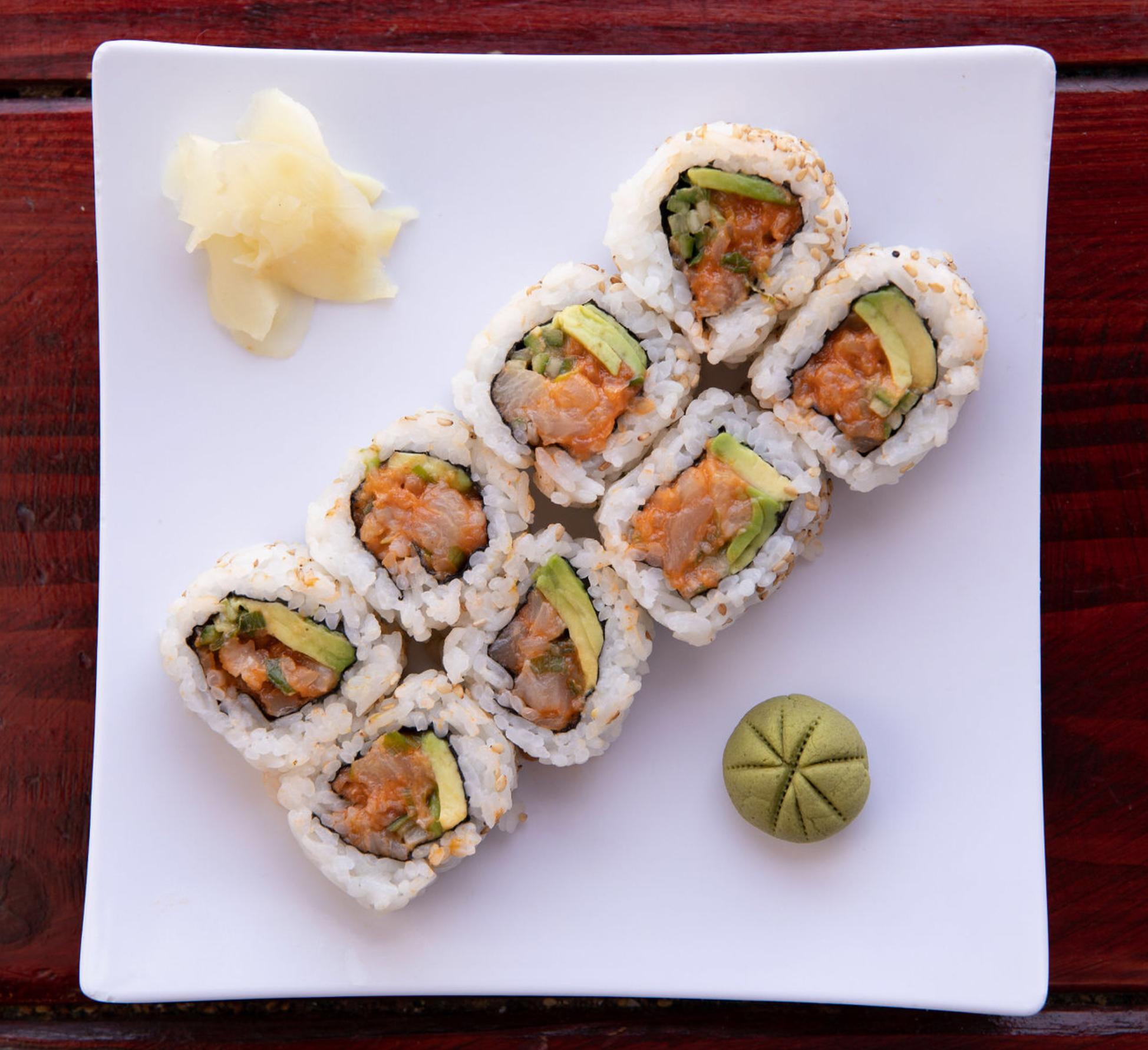 Order Spicy Yellowtail Roll food online from Meshuga 4 Sushi - W. Pico Blvd. store, Los Angeles on bringmethat.com