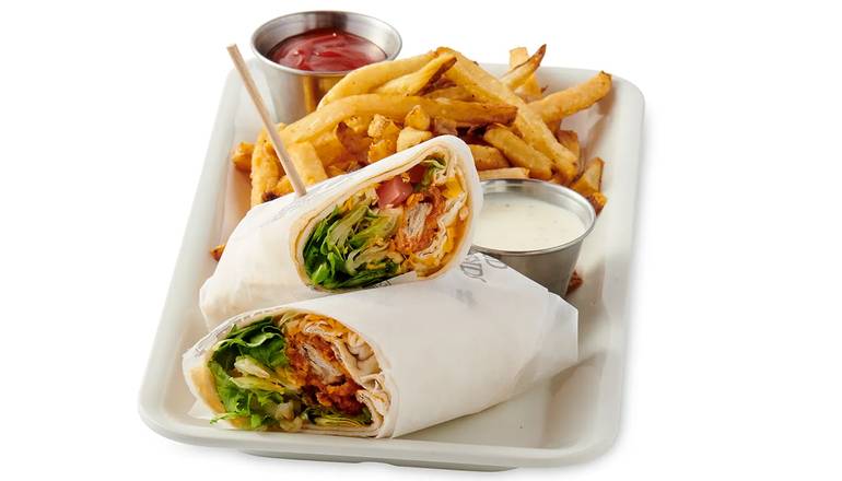 Order Buffalo Chicken Wrap food online from Boomerjack Grill & Bar store, Mesquite on bringmethat.com