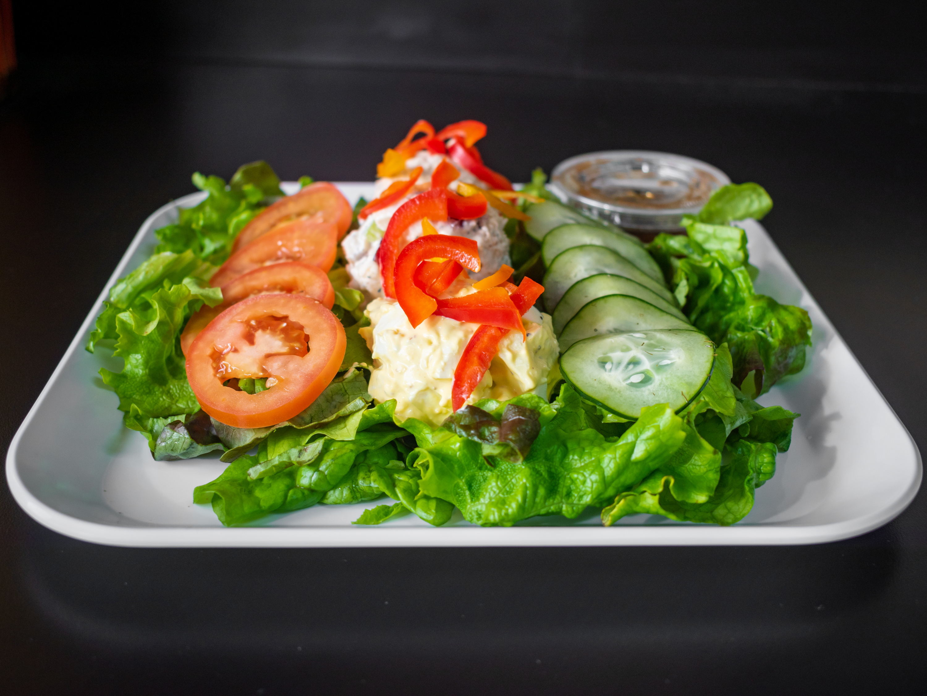 Order Famous Trio Salad food online from The Brown Bag store, Palm Desert on bringmethat.com